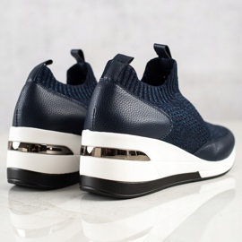 ARTIKER Marinblå textilskor 1