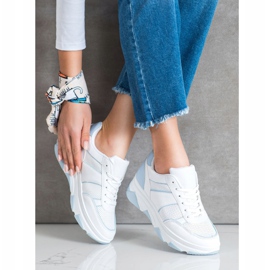 SHELOVET Casual sportskor vit blå 2