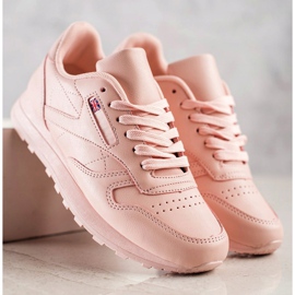 SHELOVET Klassiska sneakers rosa 2