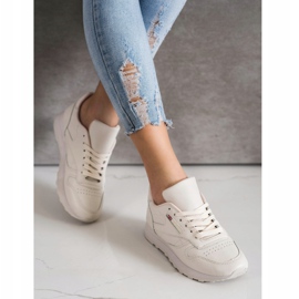SHELOVET Klassiska sneakers beige 2