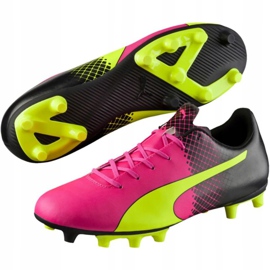 Puma evoSPEED 5.5 Tricks Fg M 10359601 fotbollsskor gul, gul, rosa gul 1