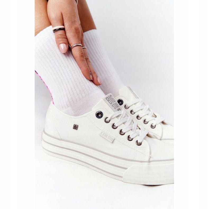 Damskor på Big Star HH274052 Vit plattform 1