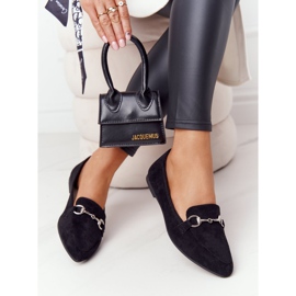 Dam Loafers Sergio Leone MK711 Mocka Svart 2