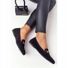 Dam Loafers Sergio Leone MK711 Mocka Svart 1