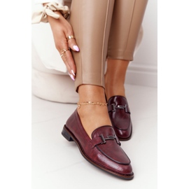 Dam Loafers Sergio Leone PB253 Burgundy röd mångfärgad 1