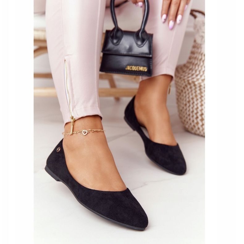 Mocka ballerinor Sergio Leone BL622 Svart 1