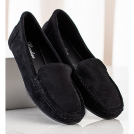 SHELOVET Svarta mocka loafers 2