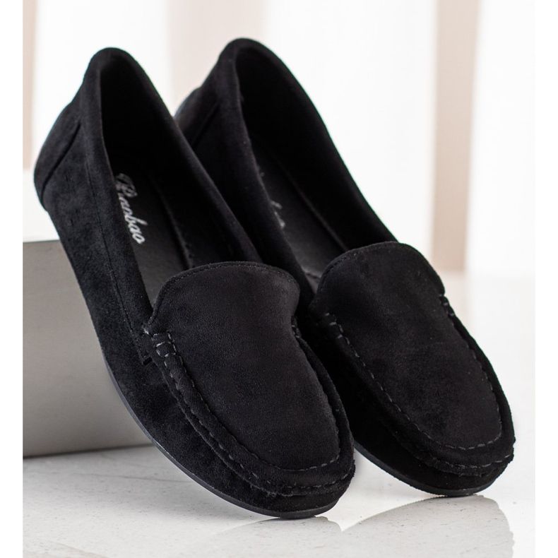 SHELOVET Svarta mocka loafers 2