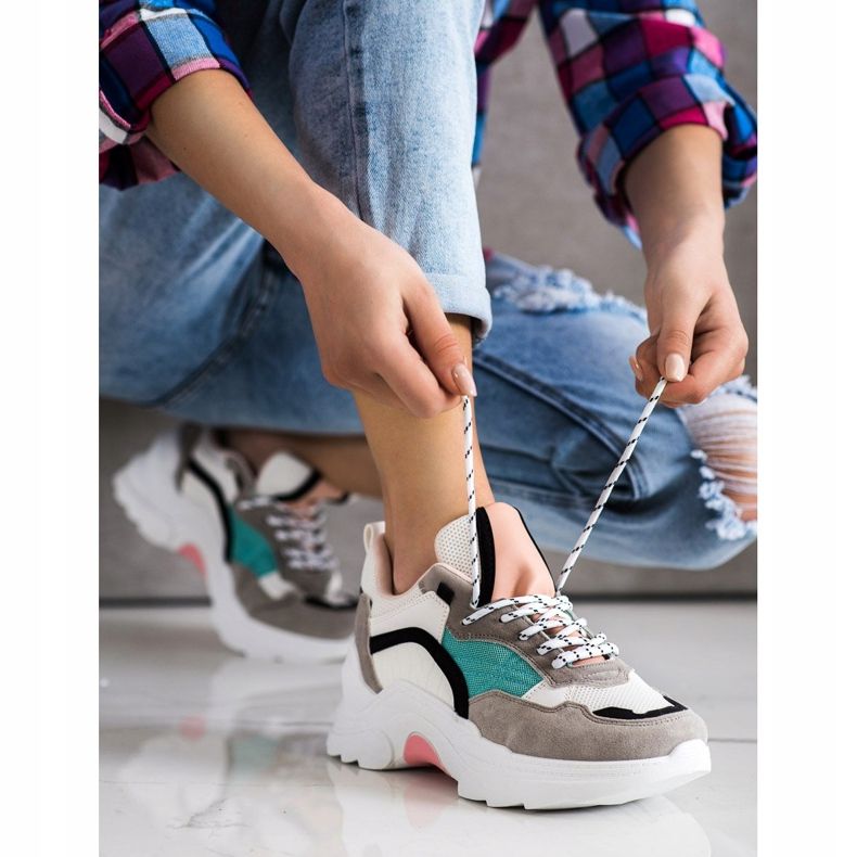 SHELOVET Trendiga färgglada sneakers mångfärgad 1