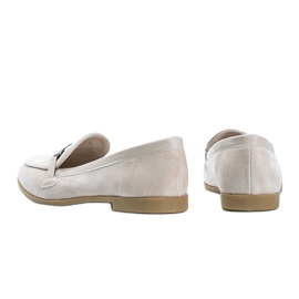 Loafers i ekologisk mocka i beige med juliette 1