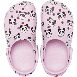Crocs för barn Classic Panda Print Träsko ljusrosa 206999 6GD 1