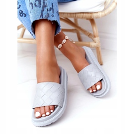 Dam Tofflor På The Big Star HH274688 Grå Plattform 2