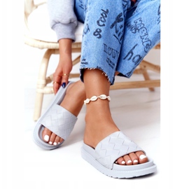 Dam Tofflor På The Big Star HH274688 Grå Plattform 1