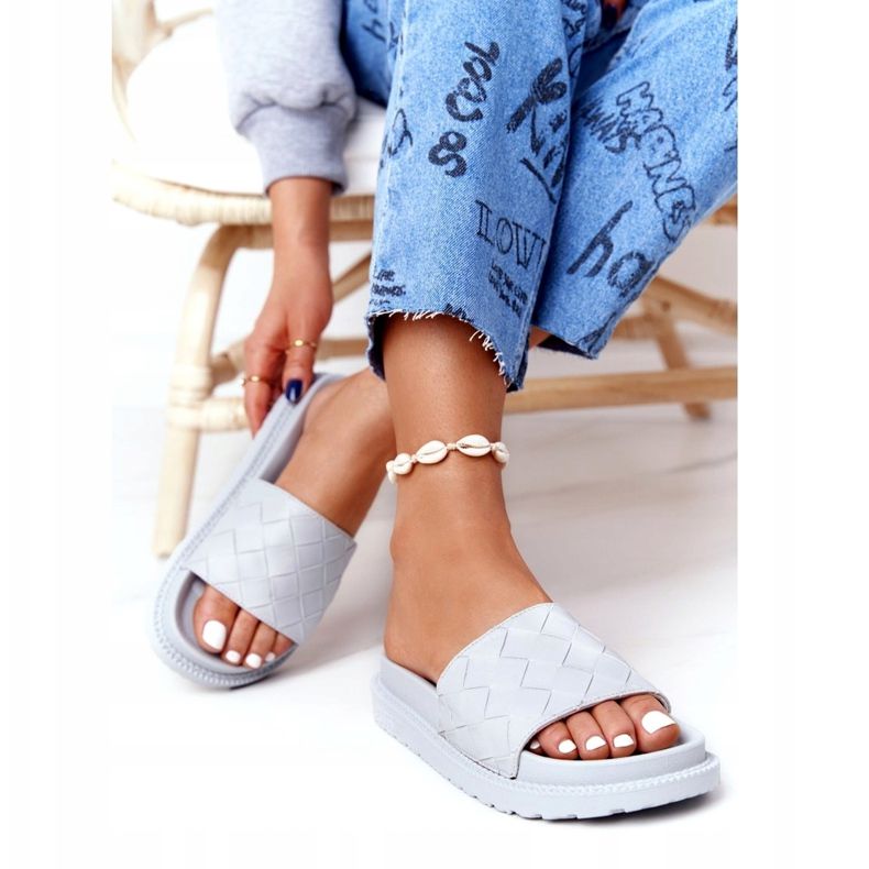 Dam Tofflor På The Big Star HH274688 Grå Plattform 1