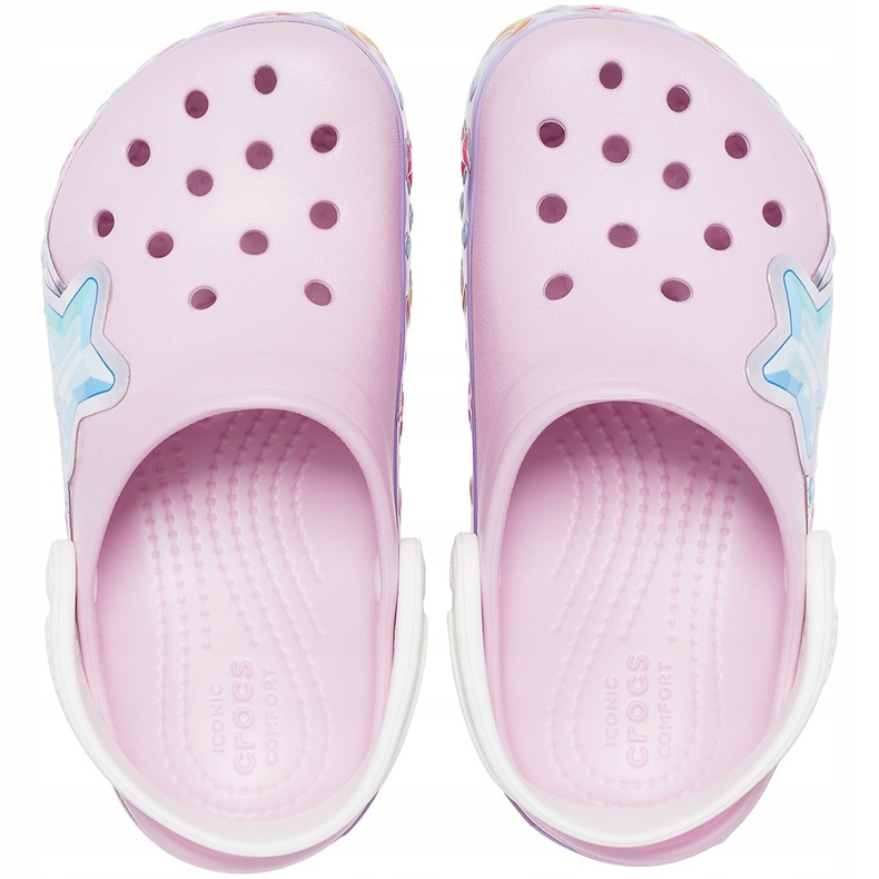 Crocs för barn Fl Star Band Träsko rosa 207075 6GD 1