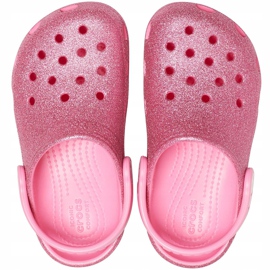 Crocs barn Classic Glitter Träskor rosa 205441669 1