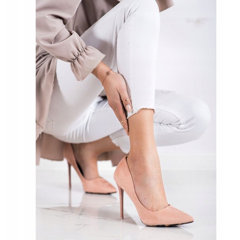 Diamantique Sexiga mocka klackar rosa 1