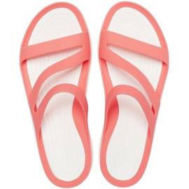 Crocs Tofflor Dam Swiftwater Coral-White 203998 6SL vit mångfärgad 1