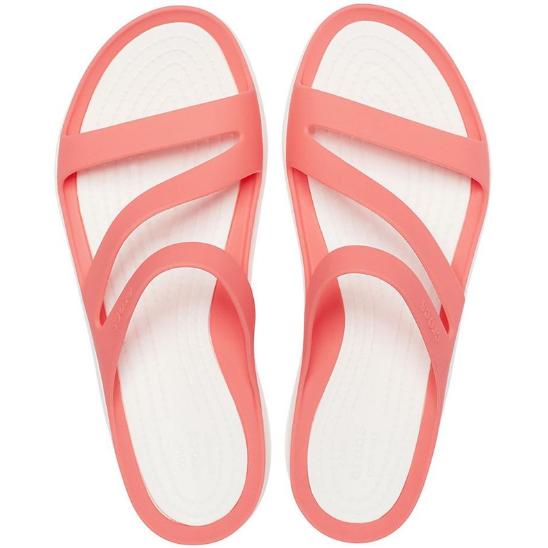 Crocs Tofflor Dam Swiftwater Coral-White 203998 6SL vit mångfärgad 1