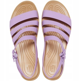 Crocs Sandaler för kvinnor Tulum Sandal Violet 206 107 5PR purpur 1