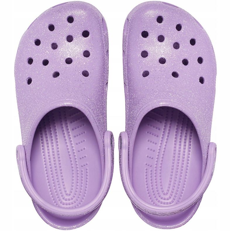 Crocs Classic Glitter Clog Violett dam 205942 5PR 1
