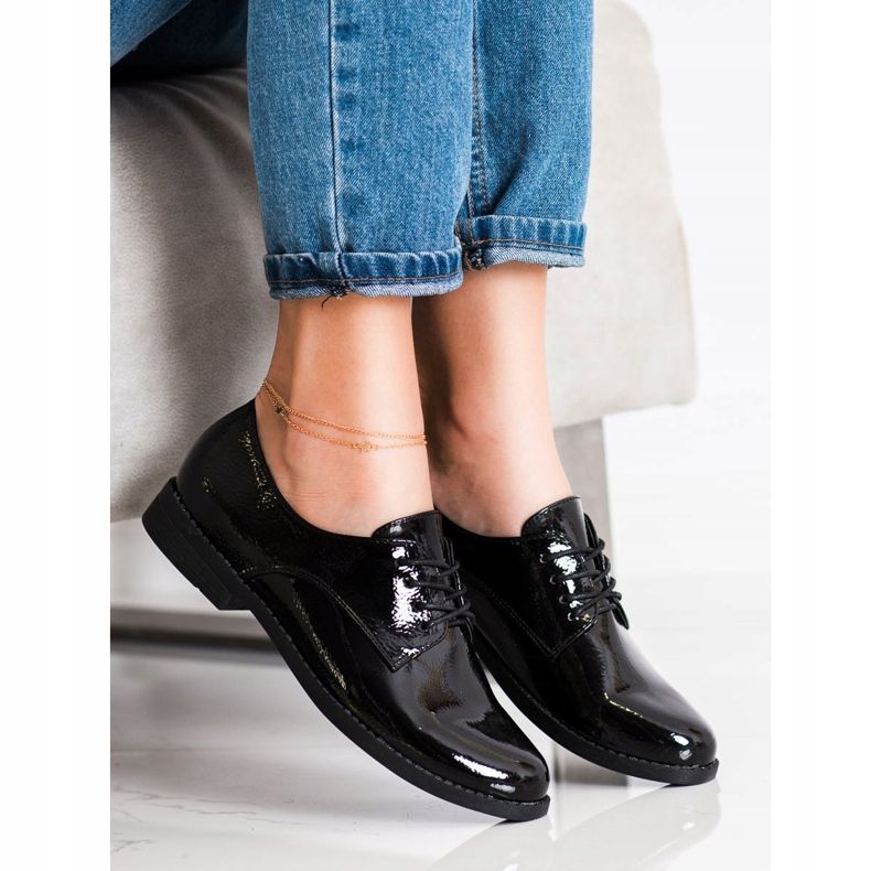 SHELOVET Klassiska snörskor svart 2