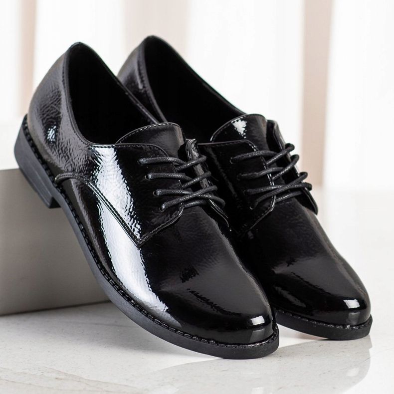 SHELOVET Klassiska snörskor svart 1