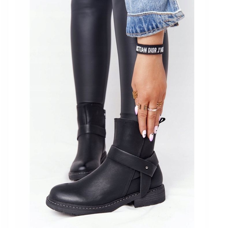 PJ1 Kvinnors svarta varma stövlar arbetare Alivia 2