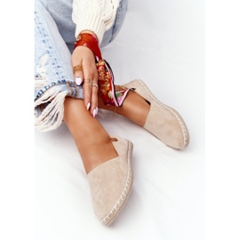 EVE Dam Velour Espadrilles Beige Vulcano 1