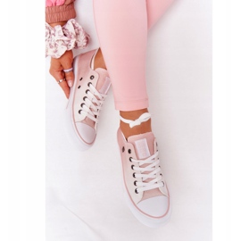 Dam Sneakers Big Star HH274127 Ombre Rosa vit 2