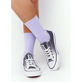 Dam Sneakers Big Star HH274128 Ombre Svart vit 2