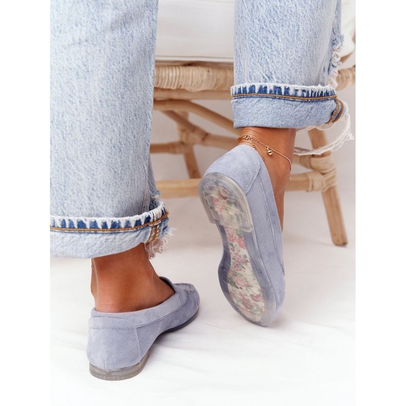 Mocka Loafers Sergio Leone MK722 Blå 2