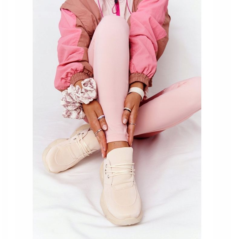 PS1 Damskor på en massiv sula Bubbly Beige 1