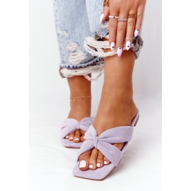 PS1 Dam Velour Tofflor Violet Vanilla Sky purpur 1