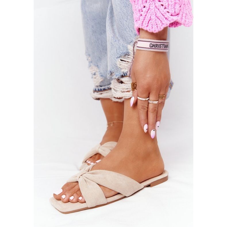 PS1 Dam Velour Tofflor Beige Vanilla Sky 2