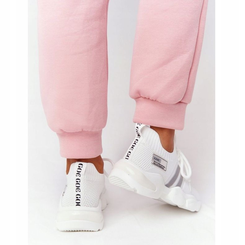 Sportstrumpor för kvinnor GOE HH2N4016 Vit svart 2