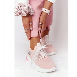 Sportsockor för kvinnor GOE HH2N4019 Rosa vit 2