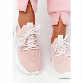 Sportsockor för kvinnor GOE HH2N4019 Rosa vit 1