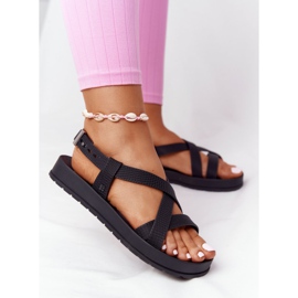 Doftande miljövänliga gummisandaler ZAXY HH285168 svart 1