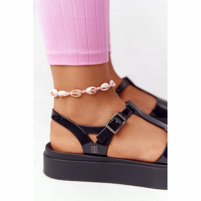 Doftande miljövänliga gummisandaler ZAXY HH285116 svart 1