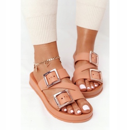 Doftande gummi tofflor miljövänliga ZAXY HH285105 kamel beige brun 1