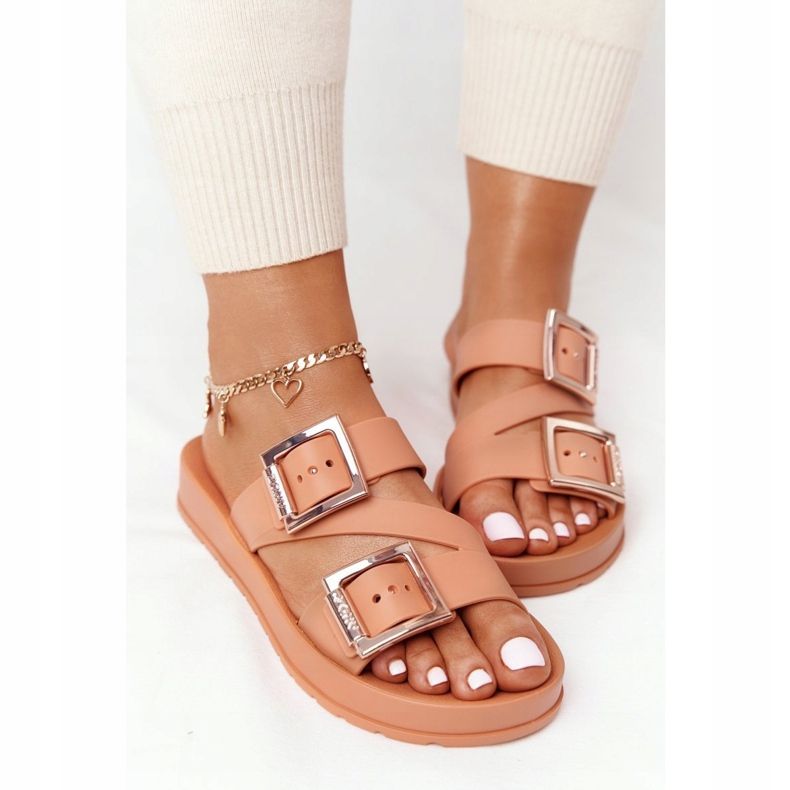 Doftande gummi tofflor miljövänliga ZAXY HH285105 kamel beige brun 1