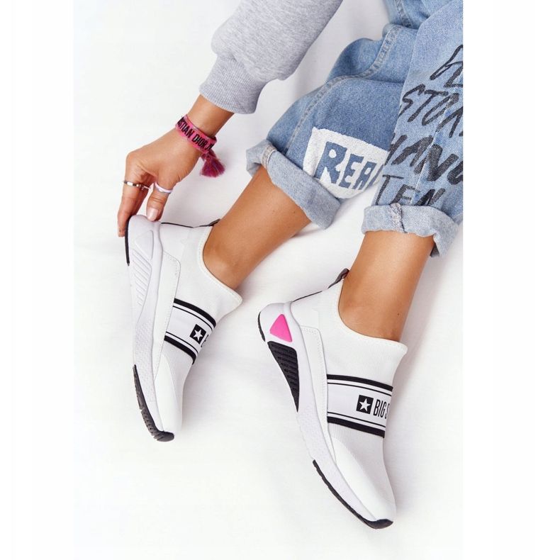 Sportskor Slip-On Memory Foam Big Star HH274538 Vit 1