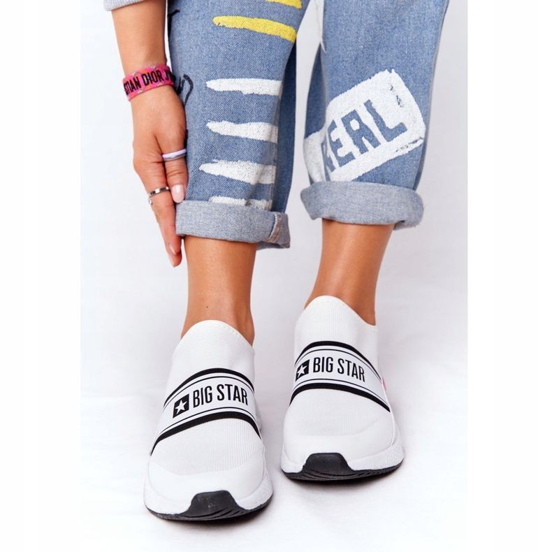 Sportskor Slip-On Memory Foam Big Star HH274538 Vit 2