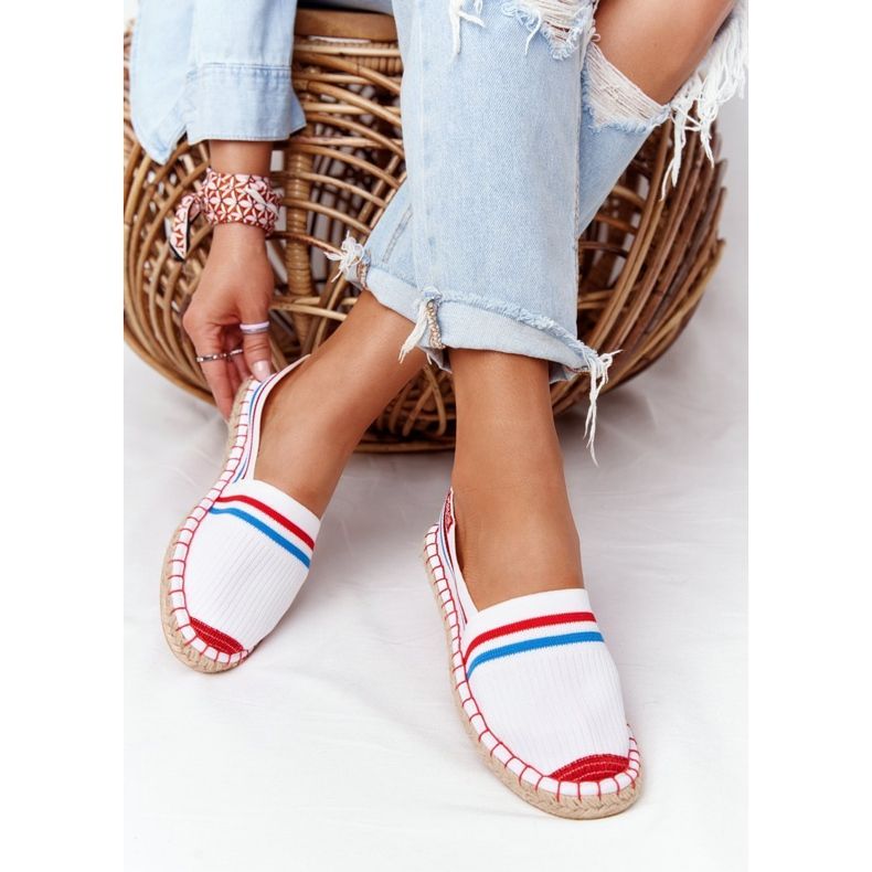 Tommy Big Star Espadrilles HH274486 Vit röd blå 2
