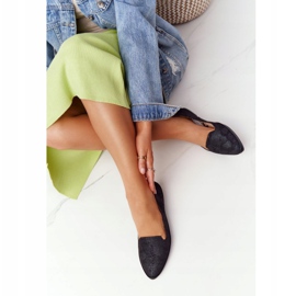 Dam Loafers Sergio Leone MK700 Mocka Svart 1