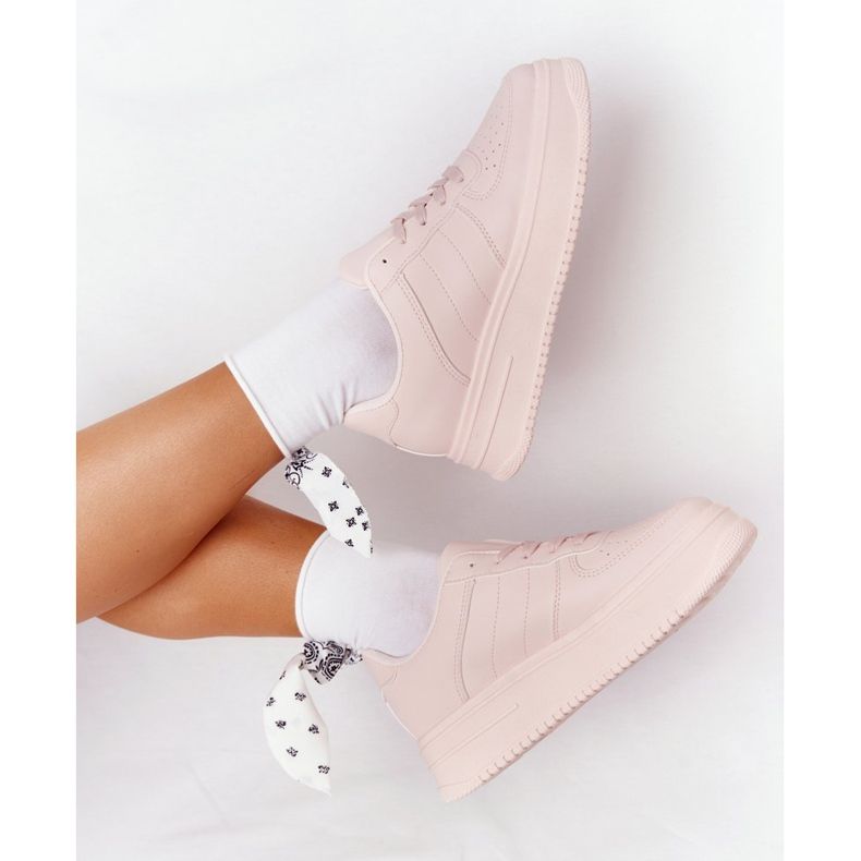 Kvinnors sportskor på plattformen Pink This Is Me rosa 1