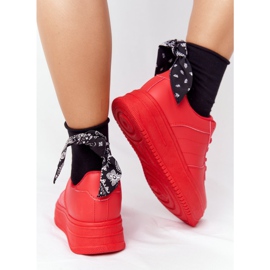 PS1 Kvinnors sportskor på plattformen rött This Is Me röd 2