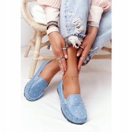 Rio Flore Eco-Friendly Leather Loafers Blue blå 2