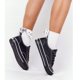 Damskor i läder Big Star HH274145 Svart 1